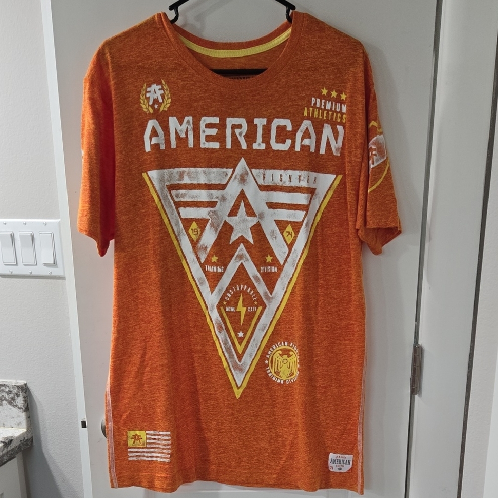 American Fighter Orange Short Sleeve Tee